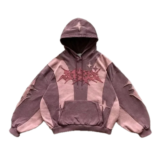 Pink Shades Gothic Design Hoodie - Streetwear Boulevard