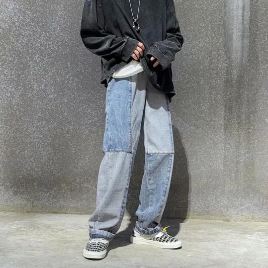 Double Patch Jeans - Streetwear Boulevard